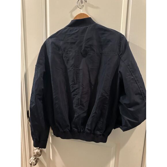 Michael Kors Midnight Blue Men's Zipper Down Bomber Style Jacket Size M - Picture 4 of 10